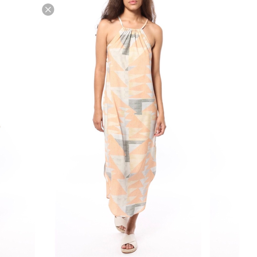 Mara Hoffman Easy Dress XS Peach Loom midi